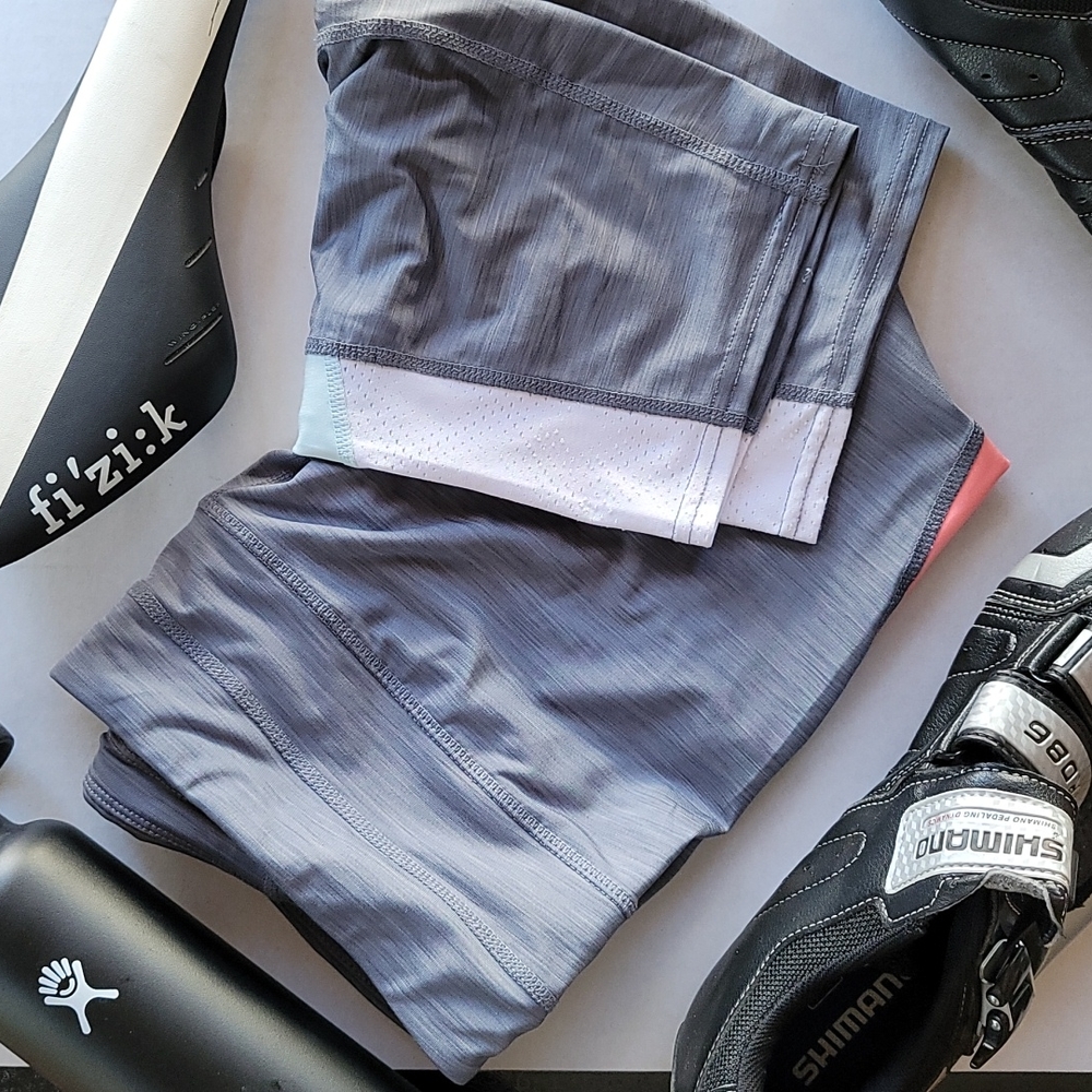 Tangerine Women's Color Blocked Athletic Yoga Stretch Capri Leggings Pants